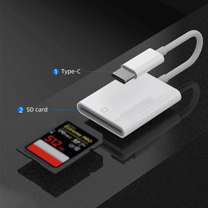 Type C SD Card Reader | Transfer Photos from Camera to Phone